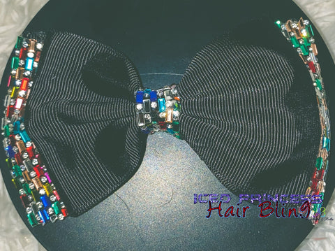 Colored Glass Bow Set - Iced Princess
