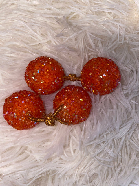 Orange Passion Iced Beads