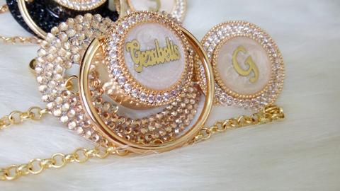 Personalized Bling Pacifiers - Iced Princess