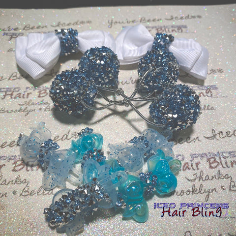 Tiffany Blue Bow Set - Iced Princess