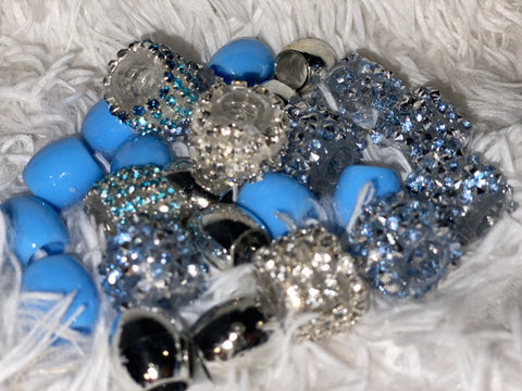 Tiffany Blue Iced Beads - Iced Princess