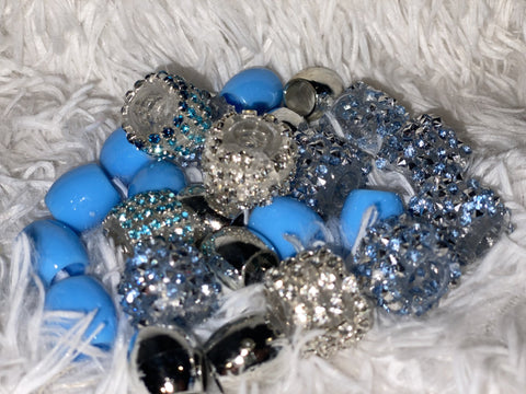 Tiffany Blue Iced Beads - Iced Princess